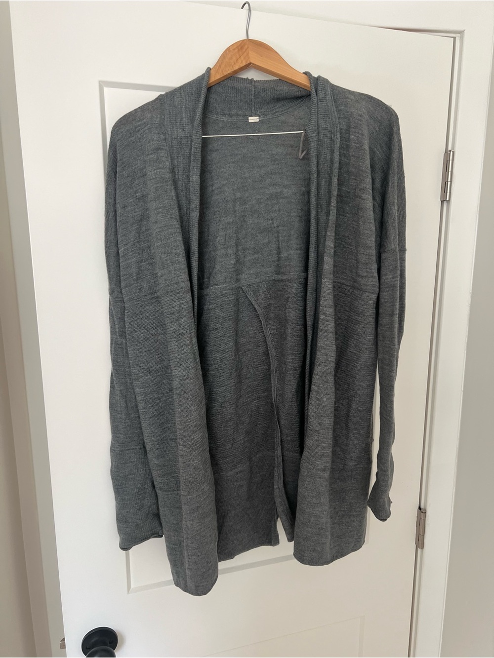lululemon Women's Open-Front Shawl Collar Sweater Cardigan - Gray